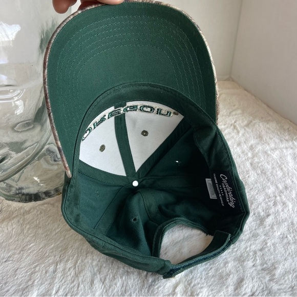University Oregon Ducks UO Strapback Hat Baseball Cap Mossy Oak Blades Camo - Picture 8 of 10
